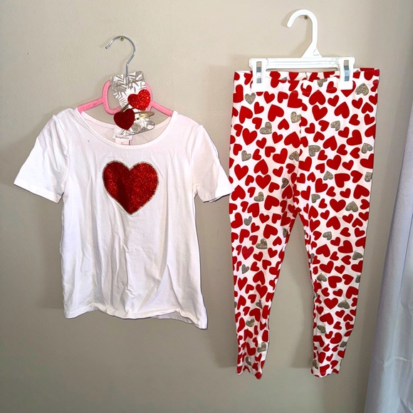 Tommy Bahamas, little girls Valentines Day 5 piece matching outfit size 7 - Picture 3 of 9